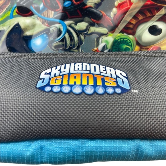 Skylanders Giants Mini Kids Toy BackPack Blue/Gray Collector Zipper Single Strap - Picture 2 of 8